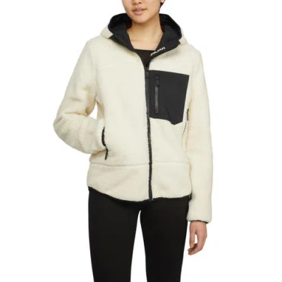 PAJAR PAJAR BLAKELY BOYFRIEND FIT SHEARLING JACKET WITH FIXED HOOD