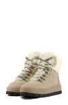 Pajar Chalet Faux Shearling Waterproof Bootie In Sand