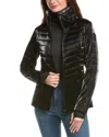 Pajar Channel Quilted Puffer Jacket In Black