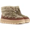 Pajar Cyra Faux Shealing Waterproof Bootie In Taupe/dark Brown