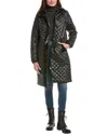 Pajar Diamond Quilted Coat In Black