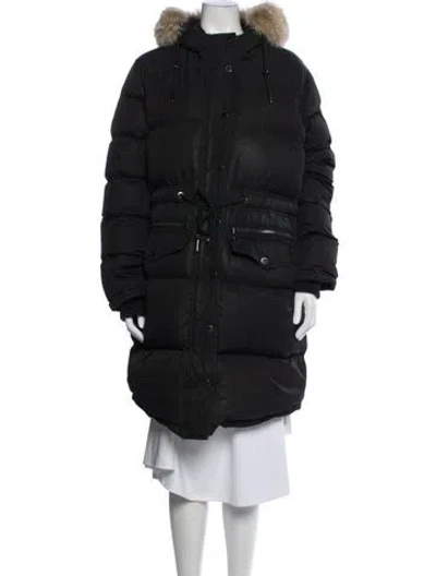 Pre-owned Pajar Down Coat In Black