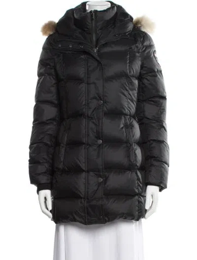 Pre-owned Pajar Down Coat In Black