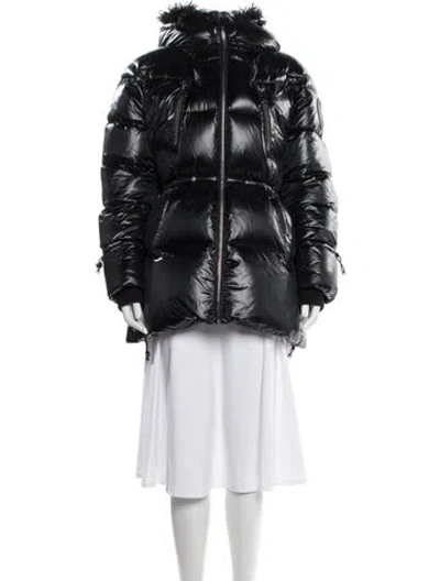 Pre-owned Pajar Down Coat In Black