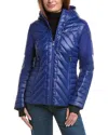 Pajar Esmay Lightweight Mixed Media Quilted Jacket In Blue