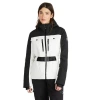 Pajar Women's Active Collection Logo Belted Hooded Zip Up Jacket In White Op