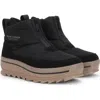 Pajar Gala Front Zip Waterproof Platform Ankle Bootie In Black