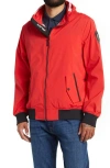 Pajar Halcyon Hooded Rain Jacket In Current Red