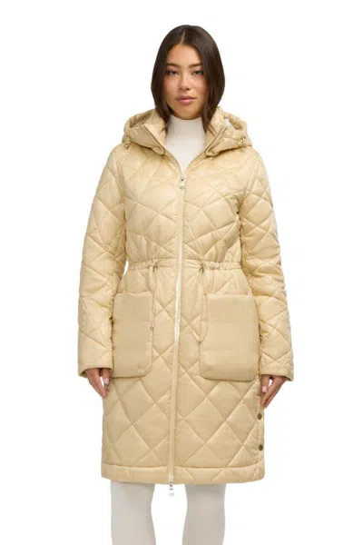 Pajar Halina Lightweight Mid‑length Jacket In Parchment
