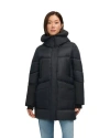 Pajar Heirani Mid-length Quilted Parka Puffer With Oversized Hood In Black