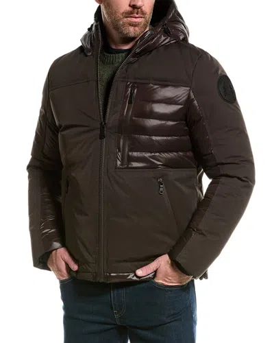 Pajar Hoku Mixed Media Jacket In Black