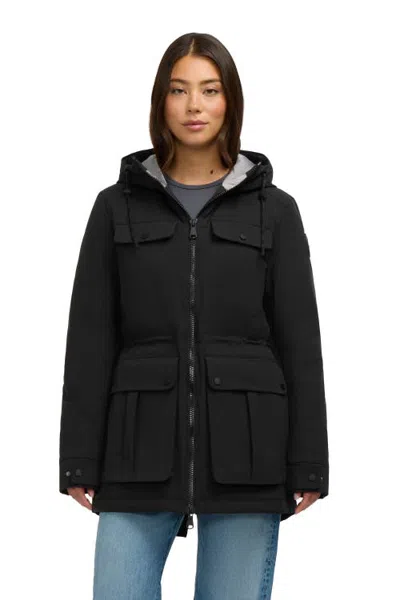 Pajar Ivory Lightweight Mid‑length Jacket In Black