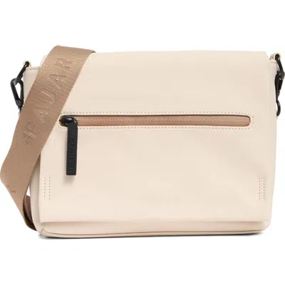 Pajar Jiro Waterproof Flap Crossbody Bag In Ivory