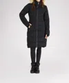Pajar Jupiter Stretch Long Quilted Puffer In Black