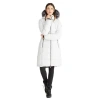 Pajar Jupiter Stretch Long Quilted Puffer In Silver