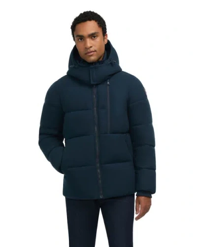 Pajar Kepler Wool-like Puffer With Removable Hood In Blue