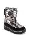 Pajar Kid's Tarina Metallic Boots In Black Silver