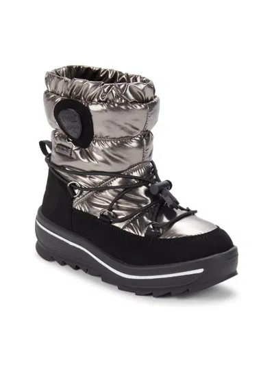 Pajar Kid's Taya Metallic Boots In Grey