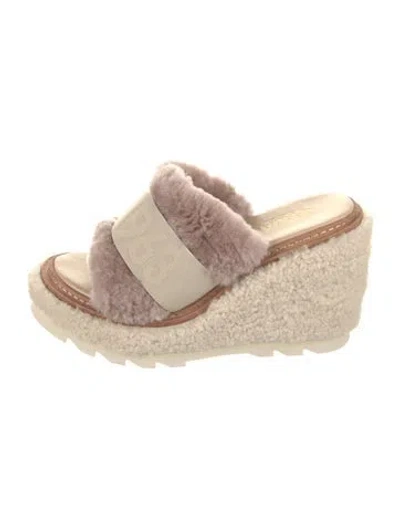 Pre-owned Pajar Lambswool Colorblock Pattern Espadrilles In Multi