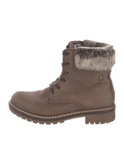 Pre-owned Pajar Leather Boots In Brown