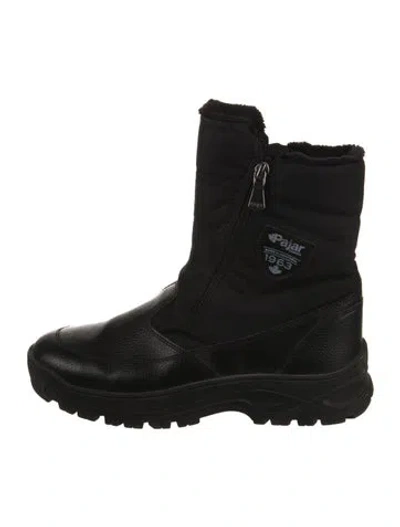Pre-owned Pajar Leather Combat Boots In Black