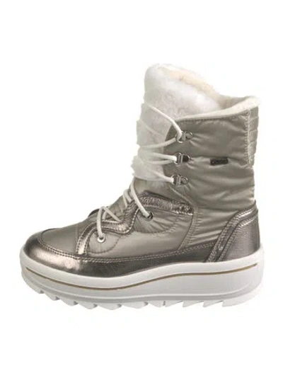 Pre-owned Pajar Leather Lace-up Boots In Gold