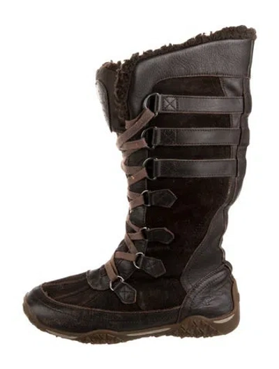 Pre-owned Pajar Leather Snow Boots In Brown