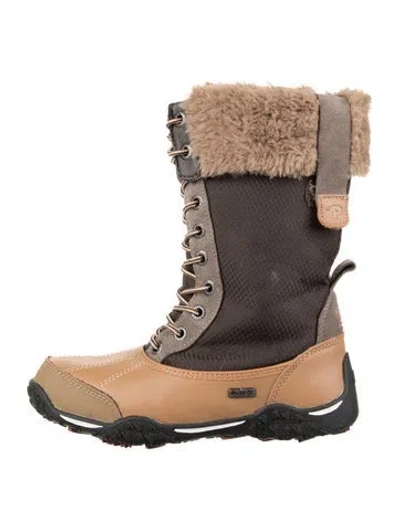 Pre-owned Pajar Leather Snow Boots In Neutrals