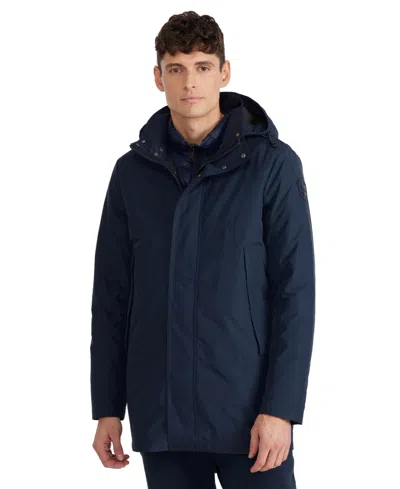 PAJAR MEN'S ALTAIR MID LENGTH PARKA WITH WELDED DETAIL AND DETACHABLE HOOD