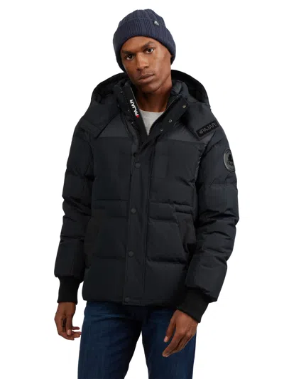 PAJAR MEN'S COMET MIXED MEDIA PUFFER WITH DETACHABLE HOOD