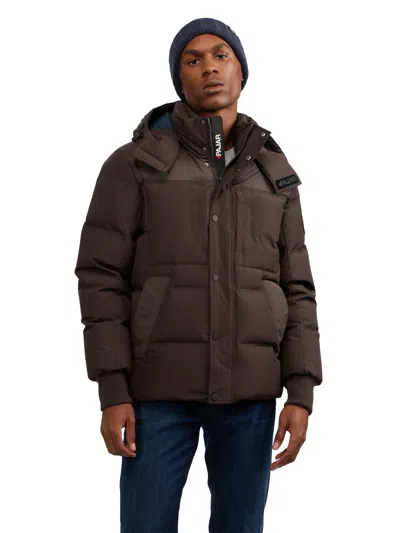 PAJAR MEN'S COMET MIXED MEDIA PUFFER WITH DETACHABLE HOOD