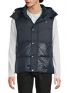 Pajar Men's Hyeon Quilted Hooded Puffer Vest In Blue