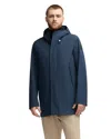 Pajar Men's Kaito Unlined Rain Shell With Fixed Hood In Blue