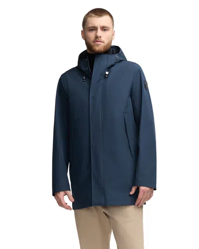 Pajar Men's Kaito Unlined Rain Shell With Fixed Hood In Blue