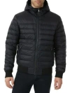 Pajar Men's Maxwell Reversible Down Bomber In Black Navy