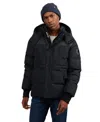 Pajar Men's Men S Comet Mixed Media Puffer With Detachable Hood In Black