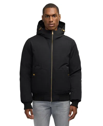 PAJAR MEN'S MEN S PINE BOMBER WITH FIXED HOOD AND DETACHABLE FAUX FUR TRIM