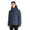 Pajar Men's Mikkel Mixed Media Parka With Detachable Inner Hood In Blue