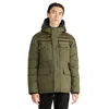 Pajar Mikkel Mixed Media Parka Coat With Detachable Inner Hood In Green