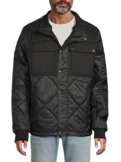 Pajar Men's Obsidian Quilted Nylon Jacket In Black