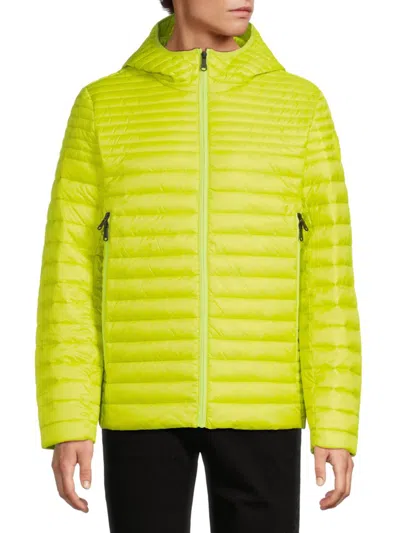 Pajar Men's Osprey Channel Quilted Lightweight Puffer Jacket In Green