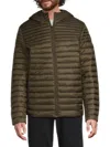 Pajar Men's Osprey Channel Quilted Lightweight Puffer Jacket In Green