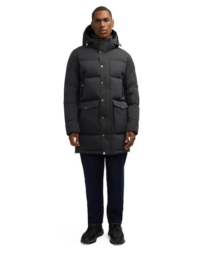 Pajar Men's Prescott Long Length Parka With Detachable Sherpa Lined Hood In Black