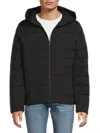 Pajar Men's Seneca Puffer Zip-up Hooded Jacket In Black