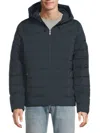 Pajar Men's Seneca Puffer Zip-up Hooded Jacket In Blue