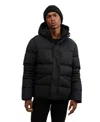 Pajar Titan Mixed Media Puffer With Removable Hood In Gold