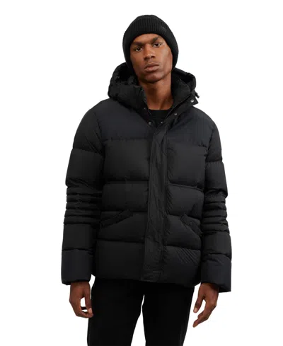PAJAR MEN'S TITAN MIXED MEDIA PUFFER WITH REMOVABLE HOOD