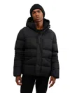 Pajar Titan Mixed Media Puffer With Removable Hood In Gold