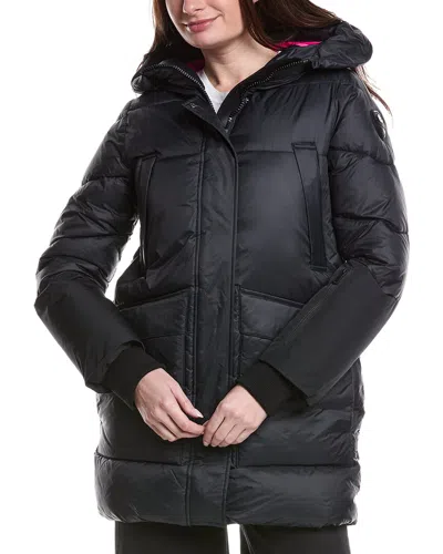 Pajar Mid-length Quilted Parka Puffer In Black