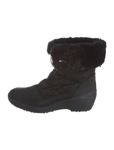 Pre-owned Pajar Nylon Combat Boots In Black